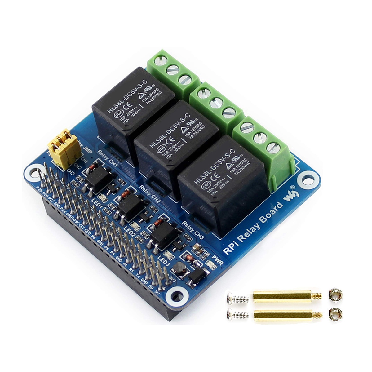 Waveshare 5V 3-Channel Relay M - Pi Zero W Board บทวิจารณ์และราคา